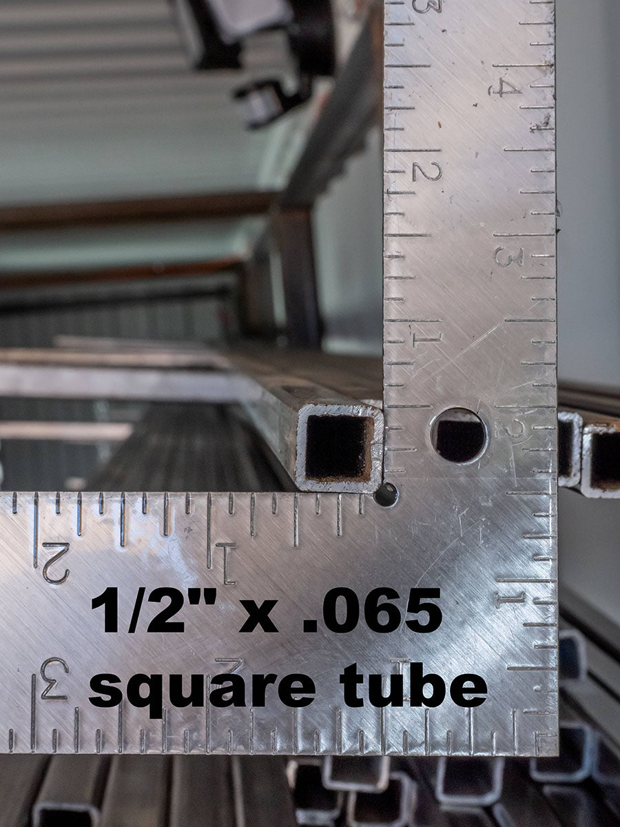 1/2" x .065 wall square tube - Hurricane Location