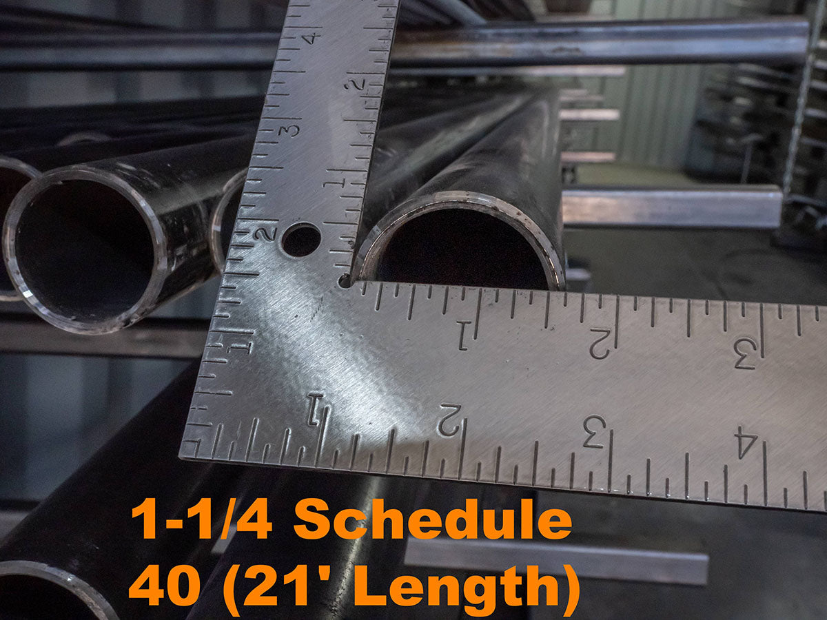 1-1/4" Schedule 40 Pipe - Hurricane Location