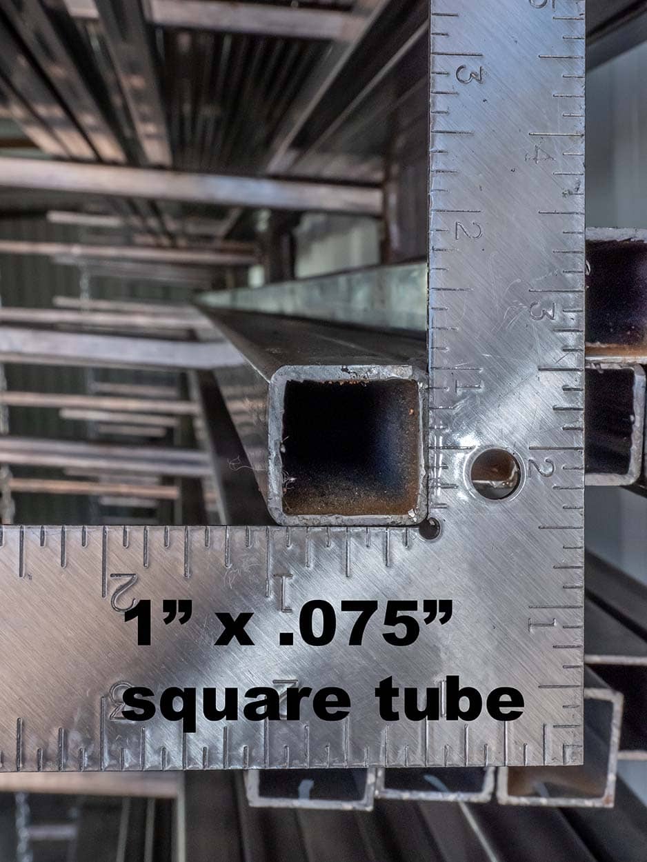 1” x .083” square tube - Colorado City Location
