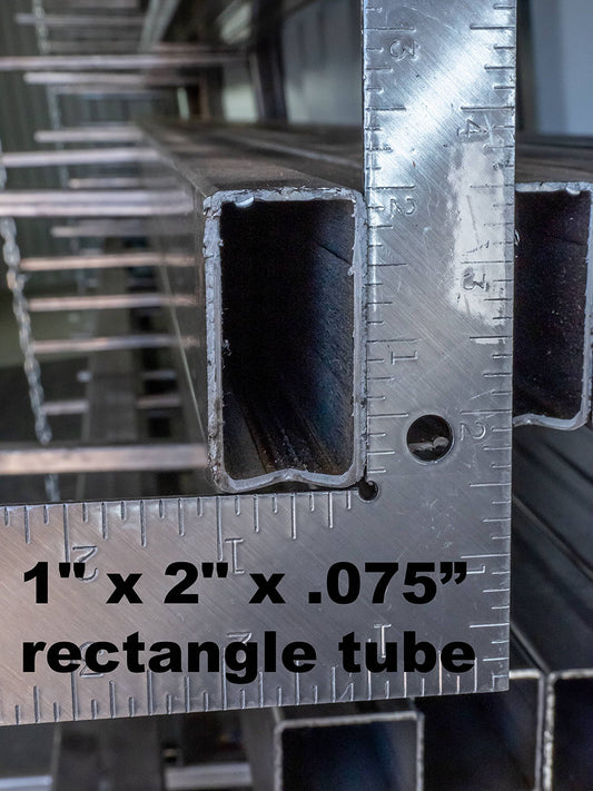 1" x 2" x .075” rectangle tube - Delta Location