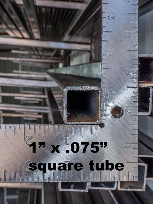 1” x .075” square tube - Delta Location