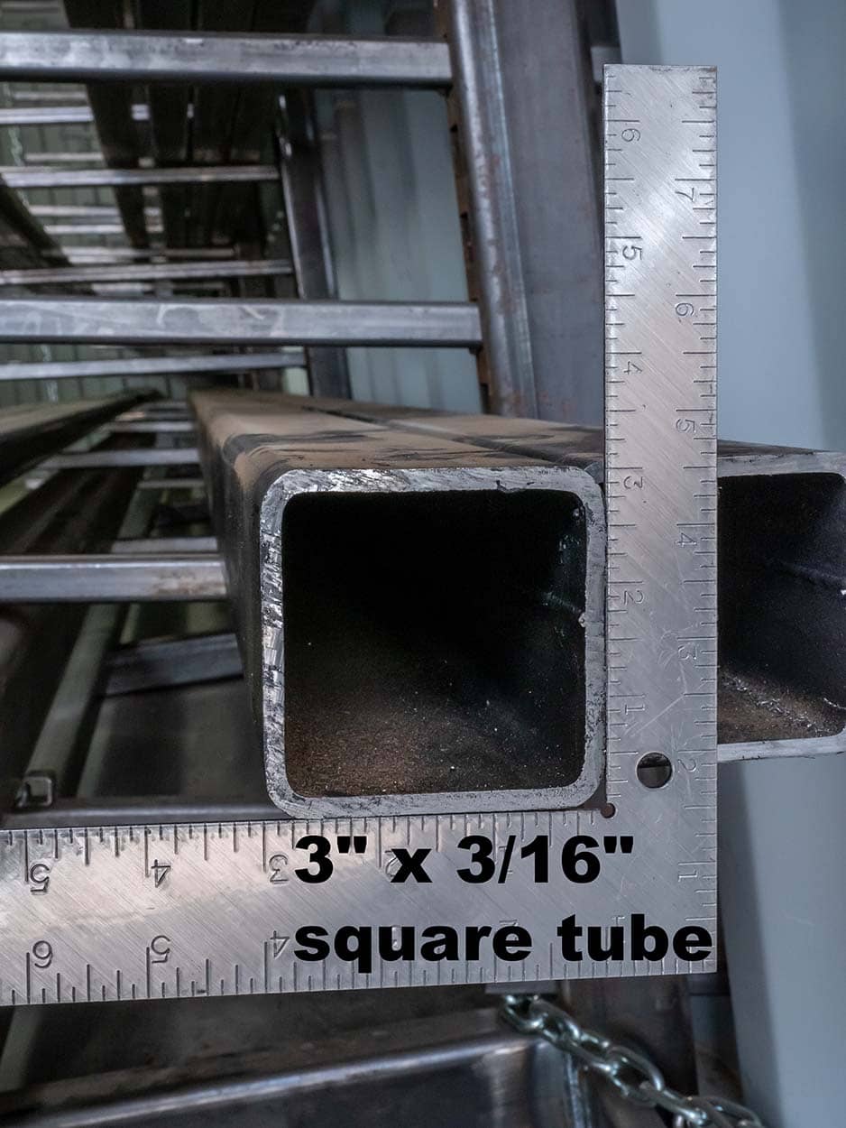 3" x 3/16" wall square tube - Enoch Location